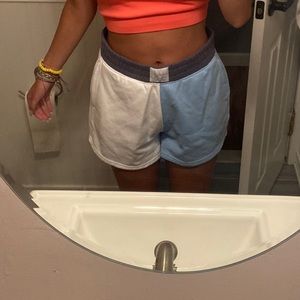 Hollister two toned sweat shorts